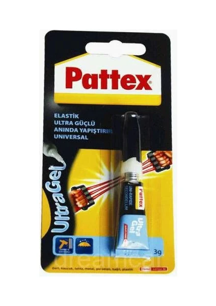 Hızlı Yapıştırıcı Ultra Gel Elastik Pattex 3Gr