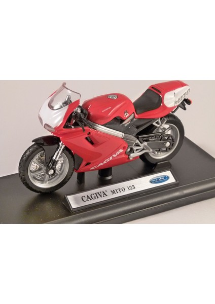 Miniature Moto Cagiva 1/18 Par Maisto Et Welly - Collection Moto Vintage