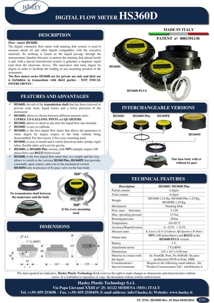 Dijital Mazot Sayacı 360D İtalyan Malı fiyatları