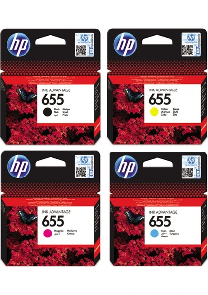 Hp 655 4'Lü Orjinal Kartuş Seti