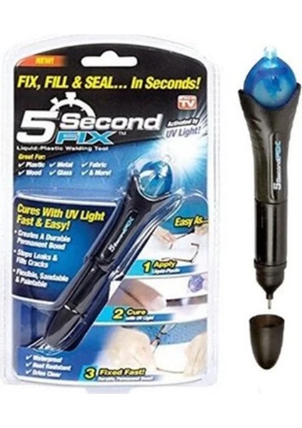 5 Second Fix 5 Saniyede Uv Cam Metal Ahşap Plastik Yapıştırıcı