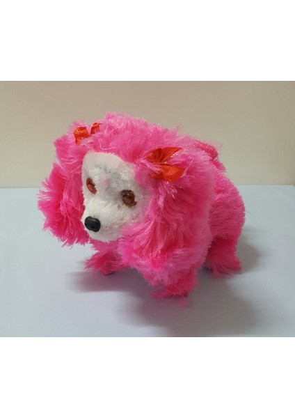 Yürüyen Havlayan Peluş Köpek Oyuncak Fuşya