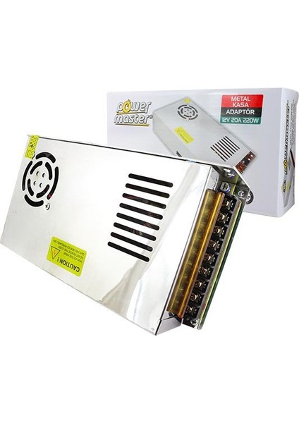 12V 20A Metal Kasa Adaptör