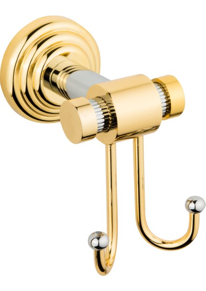 Pirinç İkili Bornozluk Plus Altın Krom