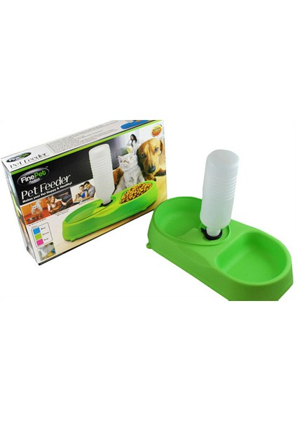 FinePet Pet Feeder Kedi ve Köpek için Yemek Su Kabı