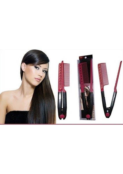 V Fön Tarağı Saç Şekillendirici Tarak