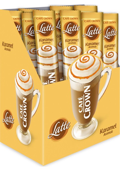 Latte Karamel Aromalı 17 gram 24'lü