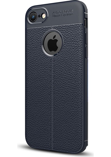 Apple iPhone 6 Plus Kılıf Niss Tarz Deri Görünüm Silikon +Kalem + Cam