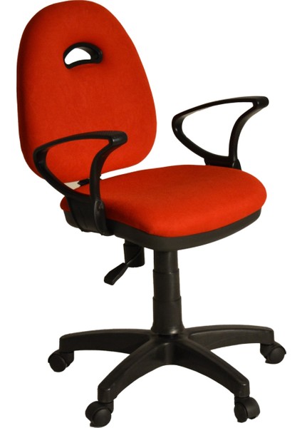 Kozmo Yönetici Koltuğu Plastik Ayak Kırmızı