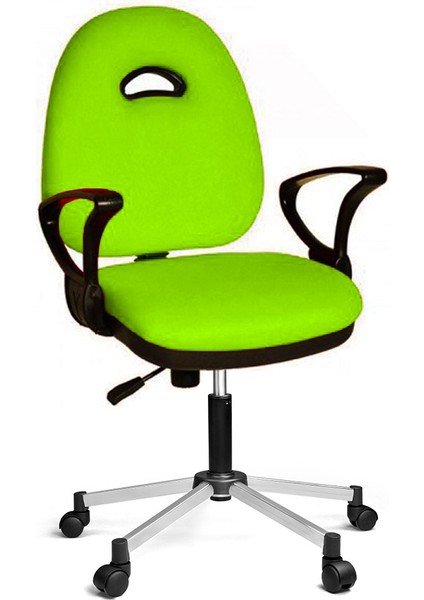 Kozmo Yönetici Koltuğu Krom Ayak F. Yesili