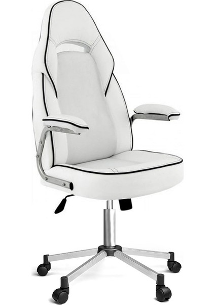 Pit Stop Beyaz Yönetici Koltuğu