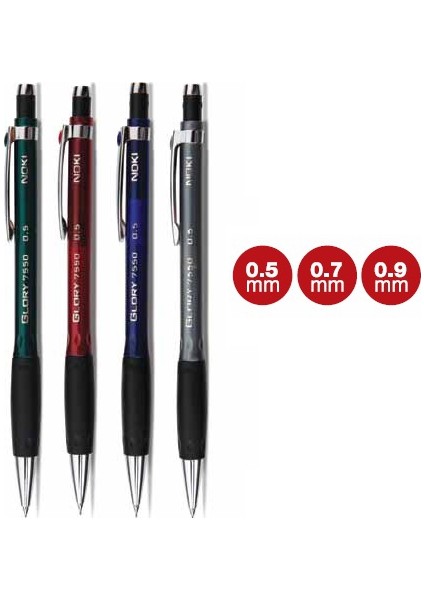 Glory Versatil Kalem 0.7 mm. Siyah