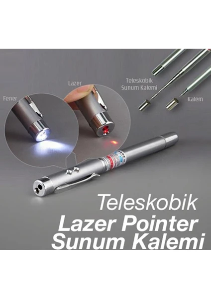 Uzayabilen Lazer Pointer Sunum Kalemi