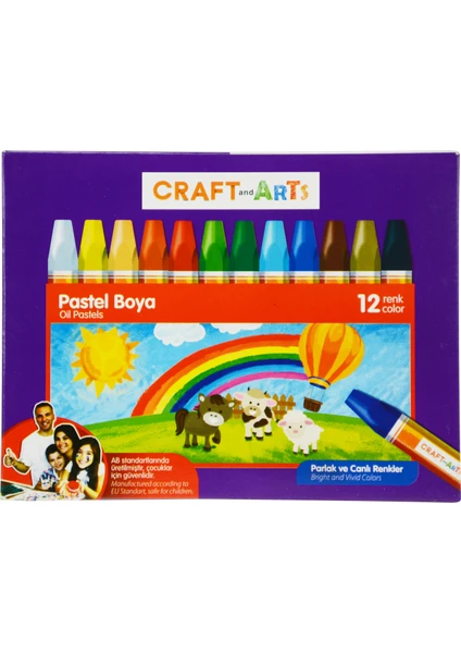 Craft And Arts Pastel Boya 12'li Karton Kutu