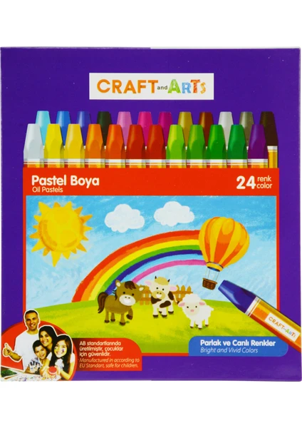 Craft And Arts Pastel Boya 24'lü Karton Kutu