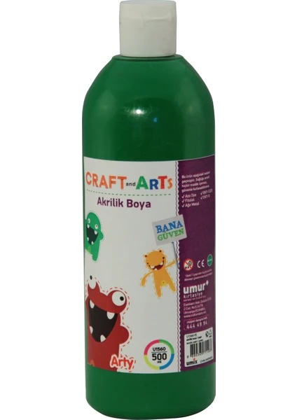 Craft And Arts Akrilik Boya 500ml Yeşil