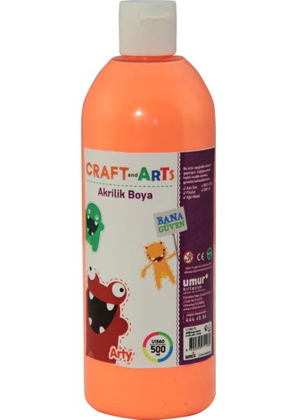 Craft And Arts Akrilik Boya 500ml Turuncu