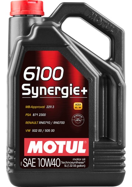 6100 Synergie+ 10W-40 5 Litre Motor Yağı (Üretim Tarihi: 2023)