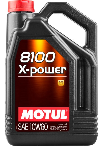 8100 X-Power 10W-60 5 Litre Motor Yağı (Üretim Yılı : 2023)