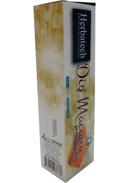 Propolis Misvak Meyan Kökü Karışımılı Özlü Diş Macunu 75gr