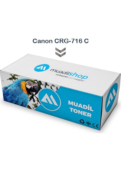 Canon Crg-716 C Muadil Toner Mavi - Mf8040/Mf8040Cn/Mf8050Cn