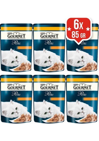 Gourmet Perle Izgara Tavuklu Kedi Yaş Maması 85 Gr X 6 Adet