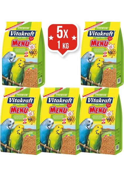 Menu + Jod Vital Complex Muhabbet Yemi 1 Kg X 5 Adet