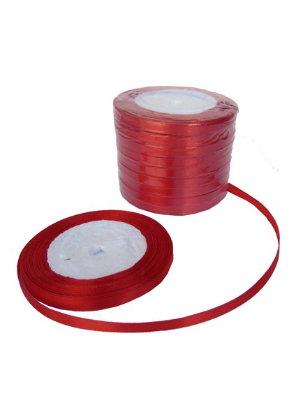 Elitetime Kurdela Saten Kırmızı 6Mm