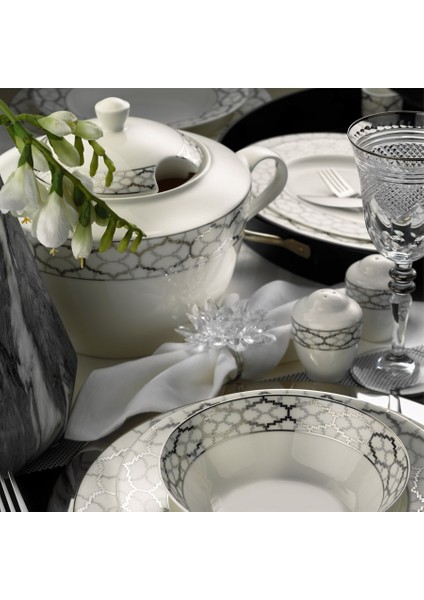 Bone Kalipso 62 Parça 9624 Desenli Yemek Takımı