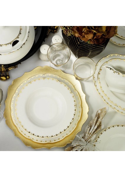 Bone Olympos 62 Parça 9439 Desenli Yemek Takımı fiyatları