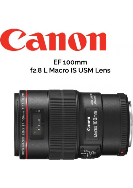 Ef 100Mm F/2.8L Is Usm Lens / İthalatçı Garantili