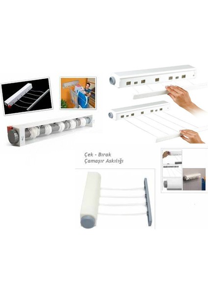 Çek As Pratik Çamaşır Askılığı 4 İpli