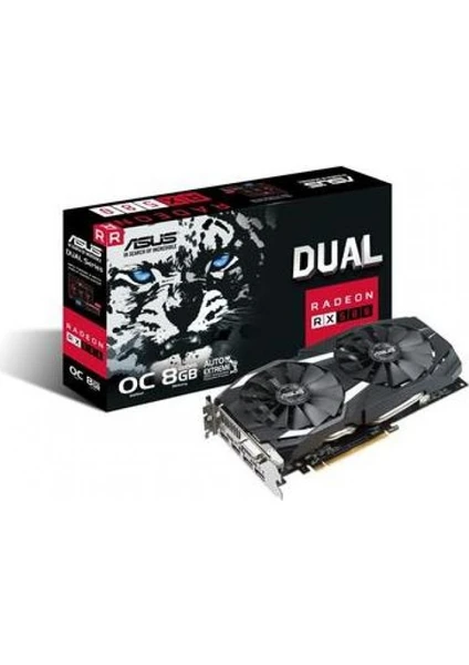 DUAL-RX580-O8G 256Bit 16X Ekran Kartı (VGA16XATIASU1079)