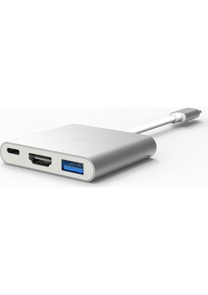 Usb Type-C To Hdmı Ve Usb 3.0 Adaptör