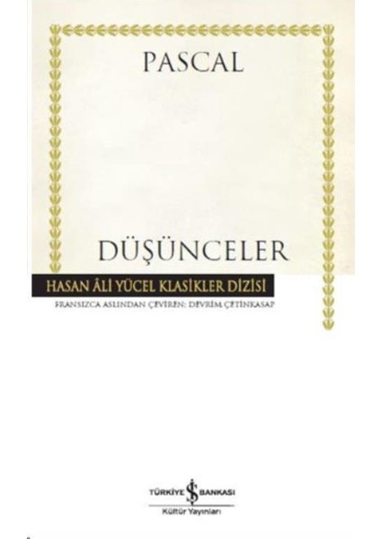 Düşünceler (Ciltli)