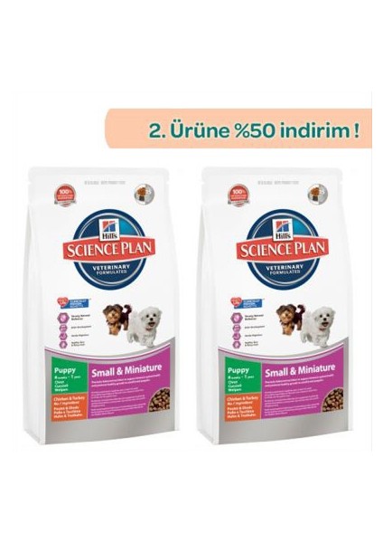 Tavuklu Küçük Ve Mini Irk Yavru Köpek Maması 1,5 Kg + 1,5 Kg