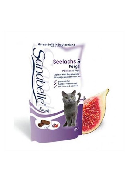 Snack Pollack & Figs Balıklı Kedi Ödülü 55 Gr