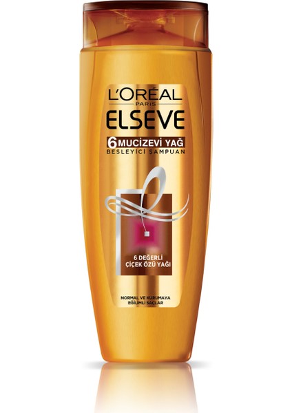 L'Oréal Paris Elseve 6 Mucizevi Yağ Besleyici Bakım Şampuanı 600 ml
