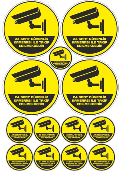 Güvenlik Kamerası Sticker Seti