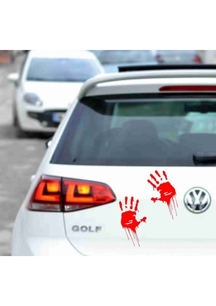 Kanlı Eller Kırmızı Sticker fiyatları