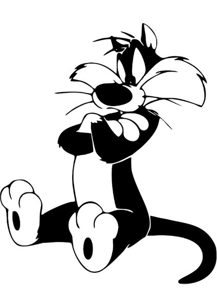 Silvester Beyaz Sticker