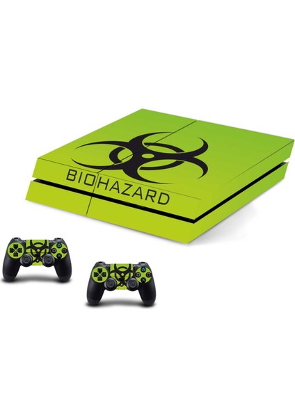 PS4 Fat Biohazard Sticker Seti