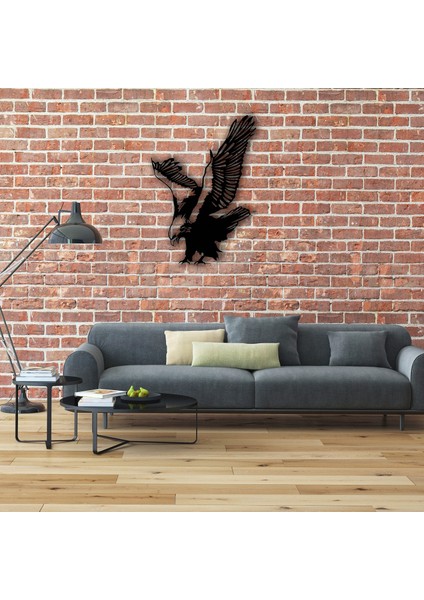 Kartal Göküzündeki Asalet Metal Duvar Dekoru