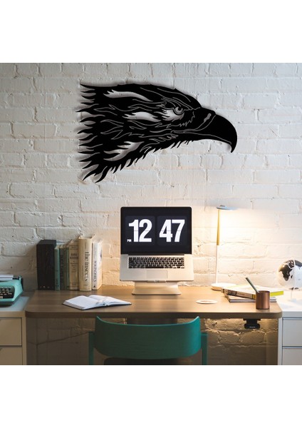 Kartal Başı Metal Duvar Dekoru
