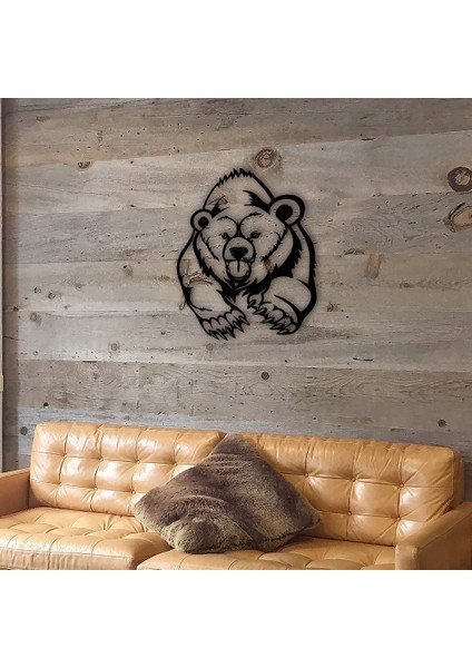 Boz Ayı Metal Duvar Dekoru