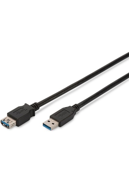 Dıgıtus Usb 3.0 Uzatma Kablosu, Usb A Erkek - Usb A Dişi, 3 Metre, Awg 28, Ak-300203-030-S