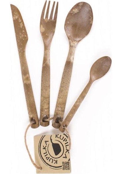 Cutlery Çatal Bıçak Seti Kahverengi