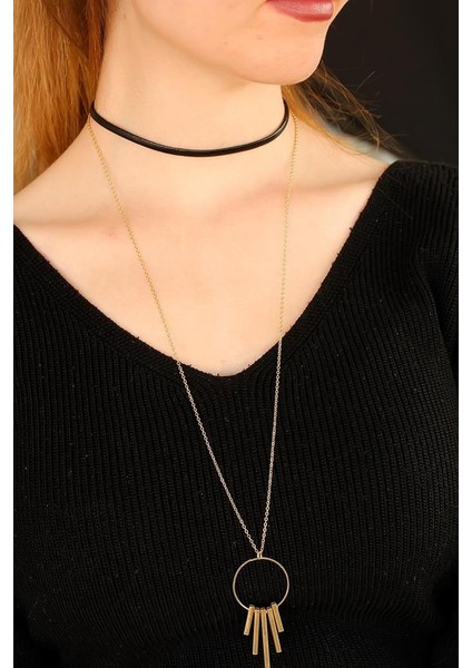 Zincirli Choker Bayan Kolye