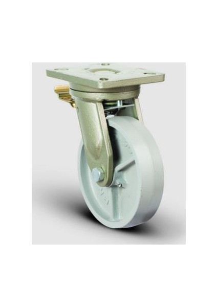Oynak Frenli Tabla Bağlantılı, Bilya Rulmanlı, Döküm Ekstra Ağır Sanayi Tekerleği Çap:250 - Ev01 Vbv 250F
