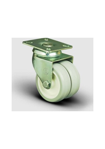 Oynak Tabla Bağlantılı, Burçlu, Pvc Çiftli Sanayi Tekerleği Çap:50 - Et01 Zkc 50